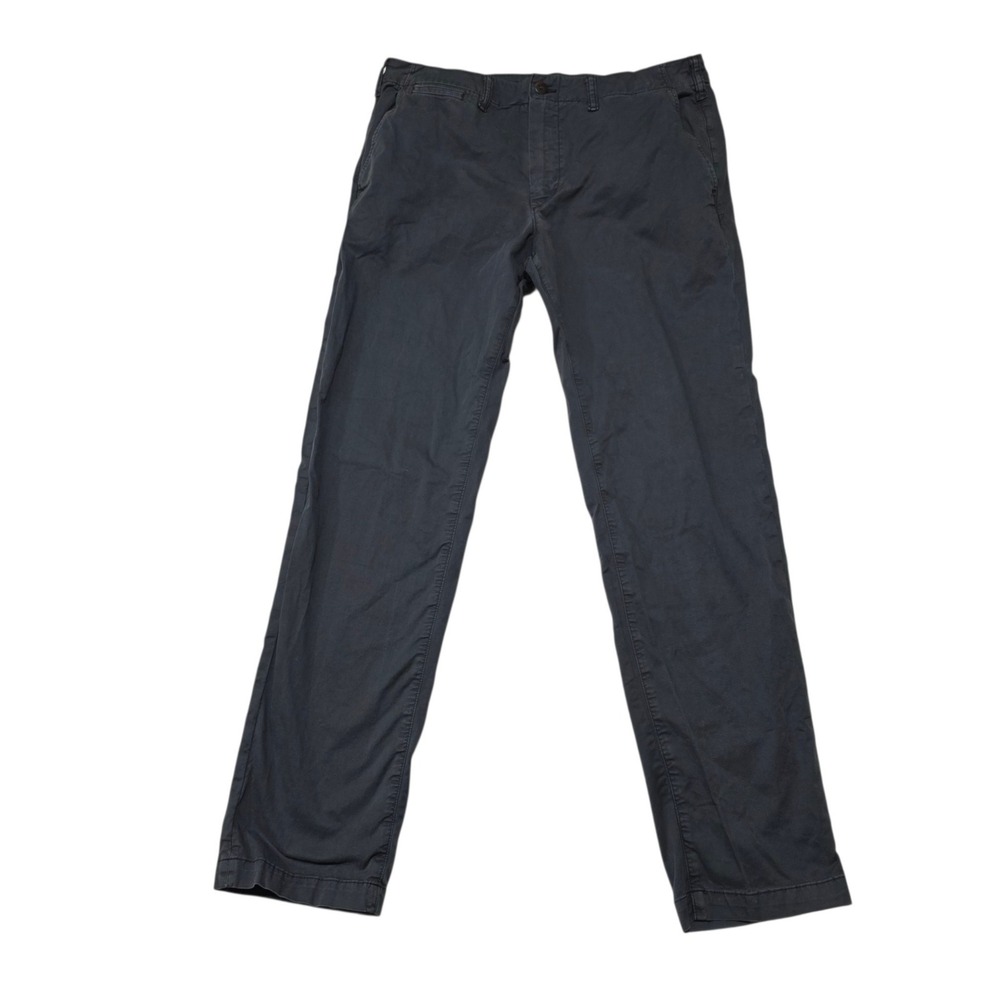 American Eagle Flex Chino Pants Mens 34x36 Dark Gray Cotton Blend Stretch